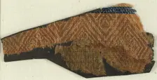 Textile with Old Rose in Diaper Pattern, German, 15th century. Creator: Unknown