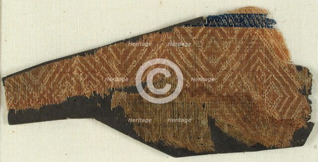 Textile with Old Rose in Diaper Pattern, German, 15th century. Creator: Unknown.