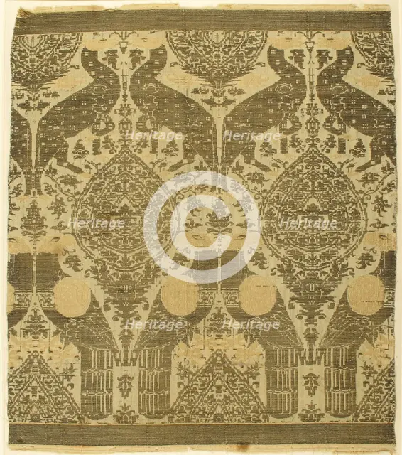 Textile with Animals, Italian, late 13th-early 14th century. Creator: Unknown.