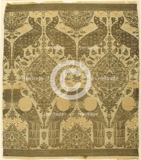 Textile with Animals, Italian, late 13th-early 14th century. Creator: Unknown.