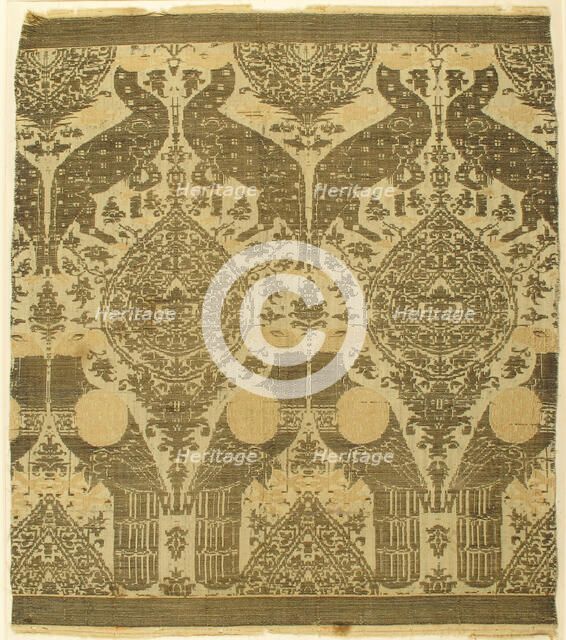 Textile with Animals, Italian, late 13th-early 14th century. Creator: Unknown.