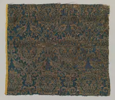 Textile with Brocade, Egyptian, 14th century. Creator: Unknown