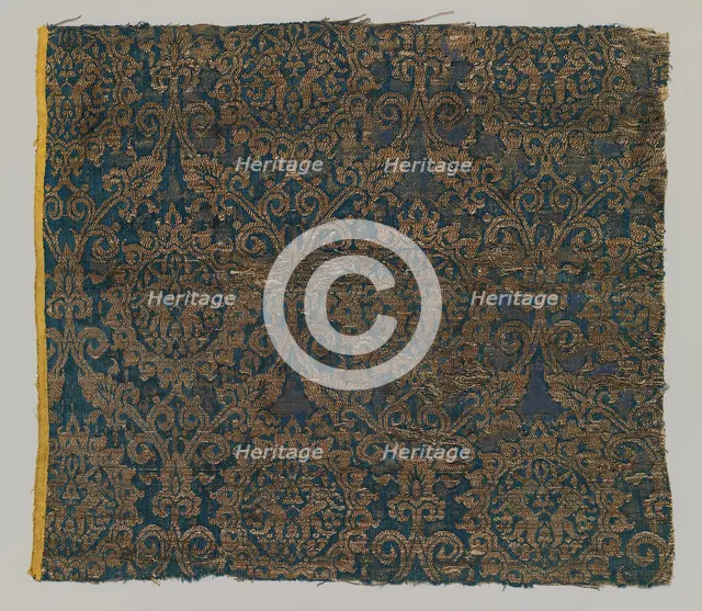 Textile with Brocade, Egyptian, 14th century. Creator: Unknown.