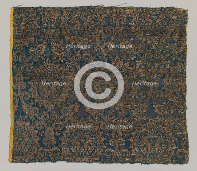 Textile with Brocade, Egyptian, 14th century. Creator: Unknown.