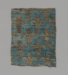 Textile with Brocade, French or Italian, 13th-14th century. Creator: Unknown