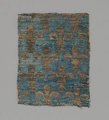 Textile with Brocade, French or Italian, 13th-14th century. Creator: Unknown