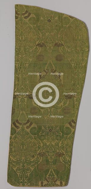 Textile with Brocade, Italian, 13th century. Creator: Unknown.