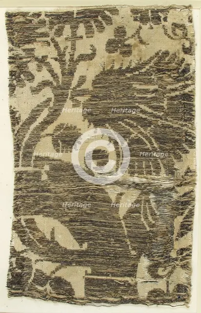 Textile with Brocade, Italian, 14th century. Creator: Unknown.