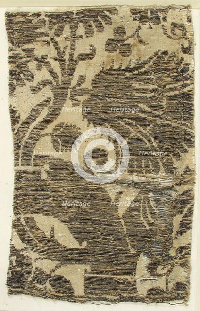 Textile with Brocade, Italian, 14th century. Creator: Unknown.