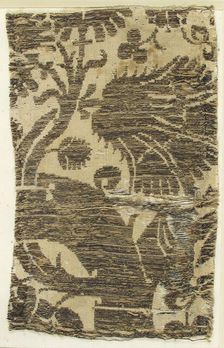 Textile with Brocade, Italian, 14th century. Creator: Unknown