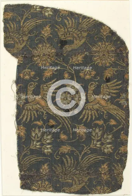 Textile with Brocade, Italian, 14th century. Creator: Unknown.