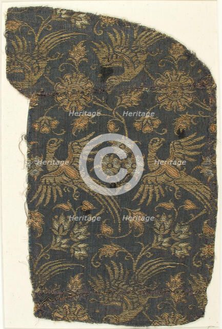 Textile with Brocade, Italian, 14th century. Creator: Unknown.