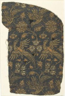 Textile with Brocade, Italian, 14th century. Creator: Unknown
