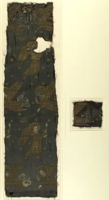 Textile with Brocade, Italian, late 14th century. Creator: Unknown