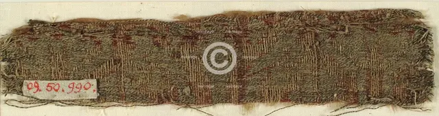 Textile with Confronted Parrots and Conventional Foliage, German, 12th-13th century. Creator: Unknown.