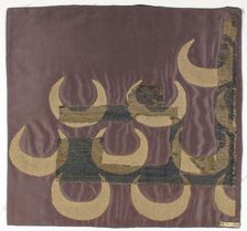 Textile with Crescents, Italian (?), 10th-12th century. Creator: Unknown