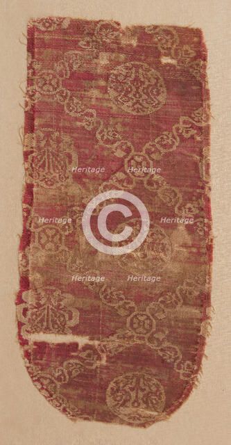 Textile with Diaper Pattern, Egyptian, 6th-9th century. Creator: Unknown.