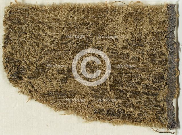 Textile with Eagle, Rayed Sun, and Flowers, Italo-Arabic, 14th century. Creator: Unknown.