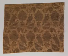 Textile with Falcons, Italian, 14th century. Creator: Unknown