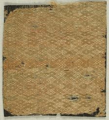 Textile with Figured Silk Weave, German, 15th century. Creator: Unknown