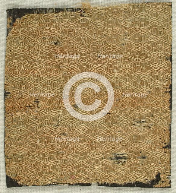 Textile with Figured Silk Weave, German, 15th century. Creator: Unknown.