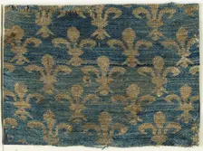 Textile with Fleur-De-Lis Motif, Italian, 13th century. Creator: Unknown