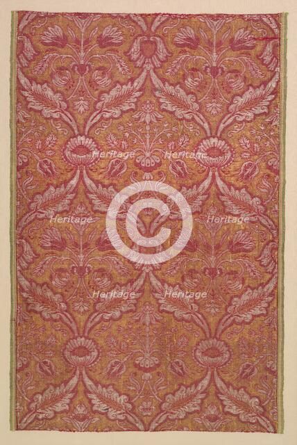 Textile with Flora, c. 1500s. Creator: Unknown.