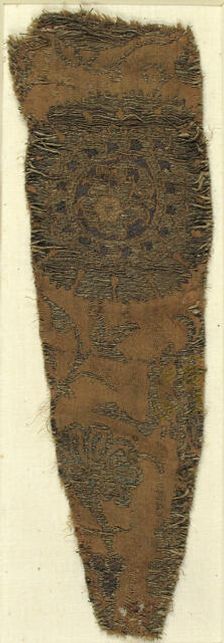 Textile with Floral Ornaments, Italian, 14th-15th century. Creator: Unknown