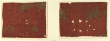 Textile with Griffin and Fawn Design, Italian, 14th century. Creator: Unknown