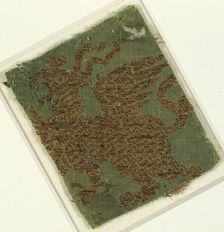 Textile with Griffin, Italian, 14th century. Creator: Unknown