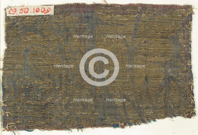 Textile with Lions and Peacocks, Italian, 15th century. Creator: Unknown.