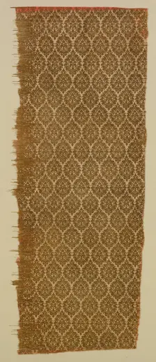 Textile with Palmettes, 1200s-1300s. Creator: Unknown