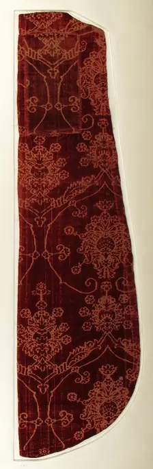 Textile with Pomegranate Motif, Italian, 15th century. Creator: Unknown