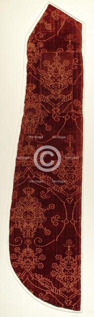 Textile with Pomegranate Motif, Italian, 15th century. Creator: Unknown.