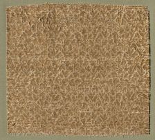 Textile with Tiny Leaves, 1275-1350. Creator: Unknown