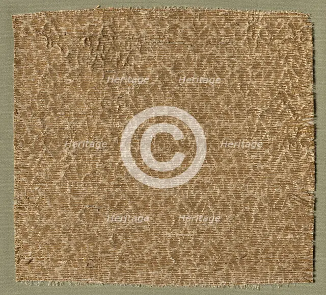 Textile with Tiny Leaves, 1275-1350. Creator: Unknown.