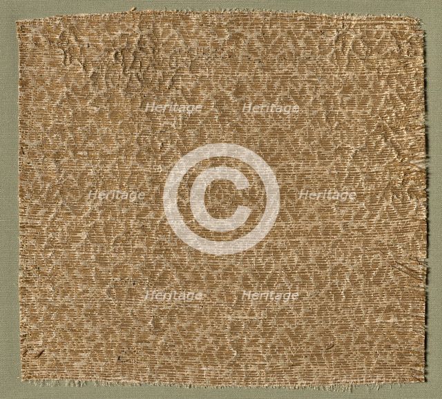 Textile with Tiny Leaves, 1275-1350. Creator: Unknown.