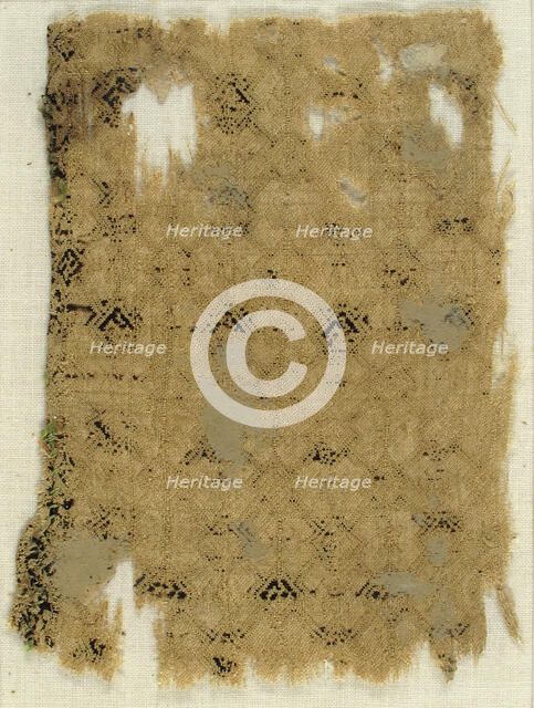 Textile withTrellis Pattern, German, 15th century. Creator: Unknown.