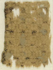 Textile withTrellis Pattern, German, 15th century. Creator: Unknown