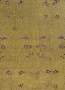 Textile, Birds, Dragon, and Palmette Motives, Italian, 13th-14th century. Creator: Unknown
