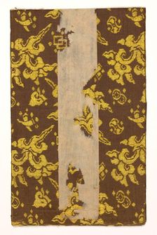 Textile Book Cover, 1800s. Creator: Unknown