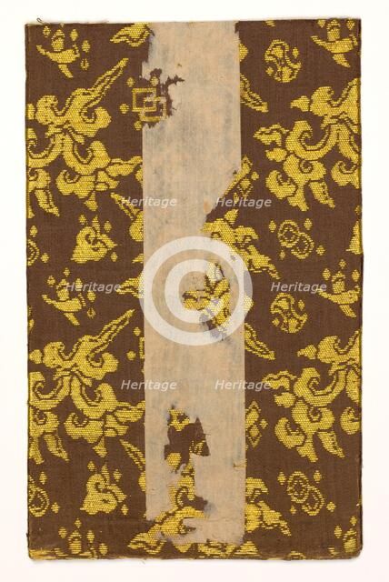 Textile Book Cover, 1800s. Creator: Unknown.