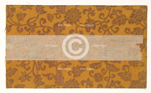 Textile Book Cover, 1800s. Creator: Unknown.