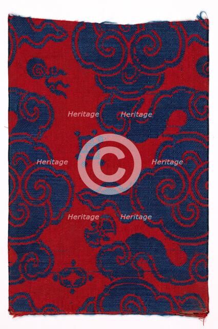 Textile Book Cover, 1800s. Creator: Unknown.