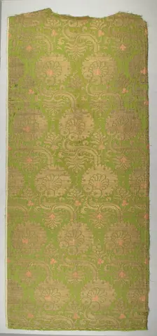 Textile, Brocade, Italian, 15th century. Creator: Unknown