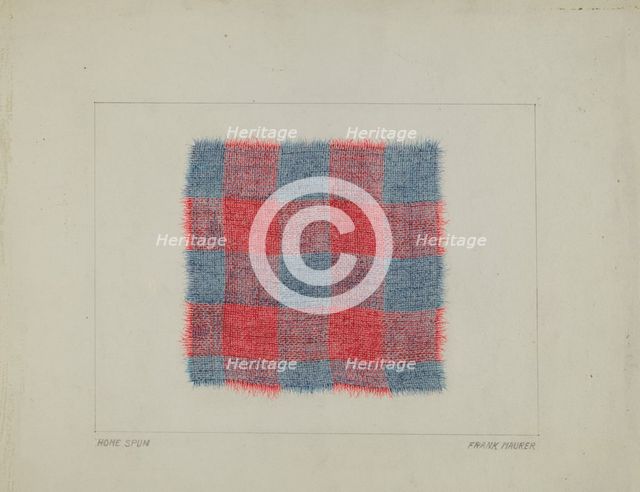 Textile, c. 1937. Creator: Frank Maurer.