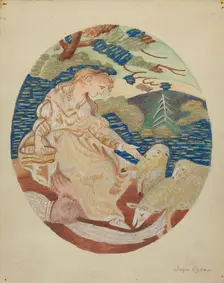 Textile, c. 1937. Creator: John Oster