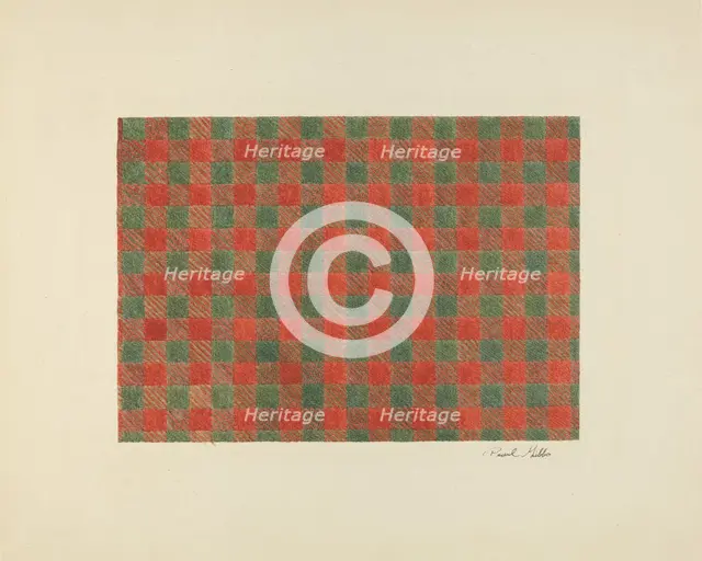 Textile, c. 1941. Creator: Pearl Gibbo.
