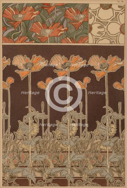 Textile design, c. 1900.