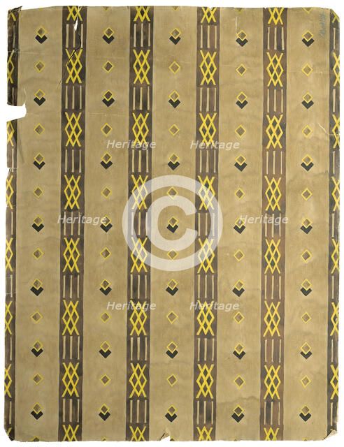 Textile design, Early 20th cen.. Creator: Bakst, Léon (1866-1924).